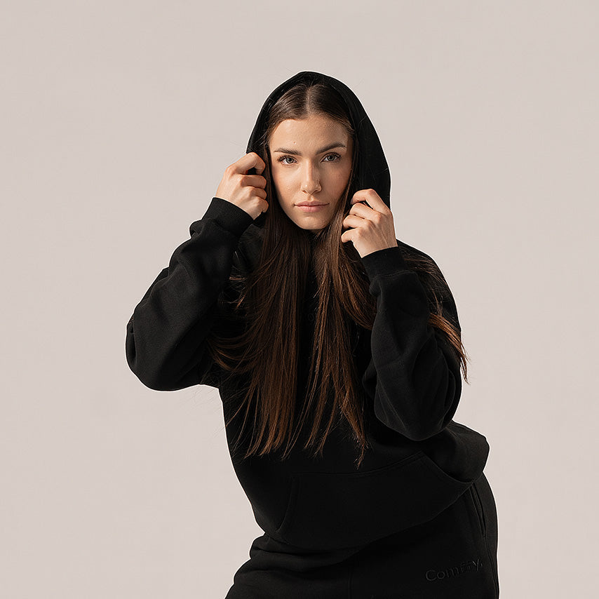 Bluza z kapturem - deep black